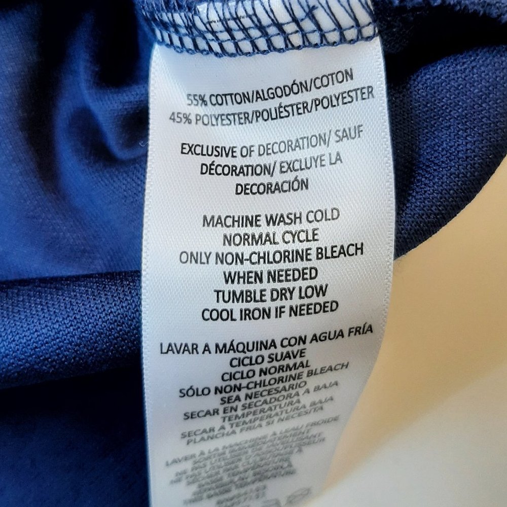 TOMMY HILFIGER SPORT NWOT Navy "TOMMY" Stripe Sleeve Full Zip Hoodie S - Picture 10 of 10